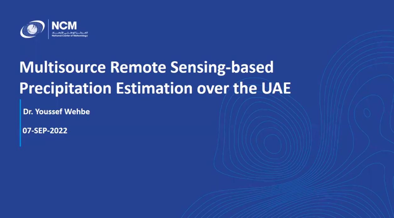 Multisource Remote Sensing-based Precipitation Estimation over the UAE